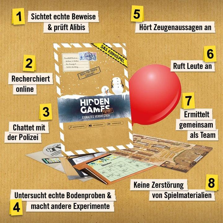 Actual product image Hidden Games Case 6 - Ice cold crime (German)