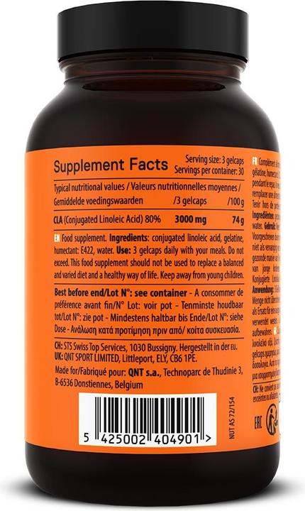 Immagine prodotto QNT CLA - Conjugated Linoleic Acid (1 Pezzo/i, Pillole, 122 g)