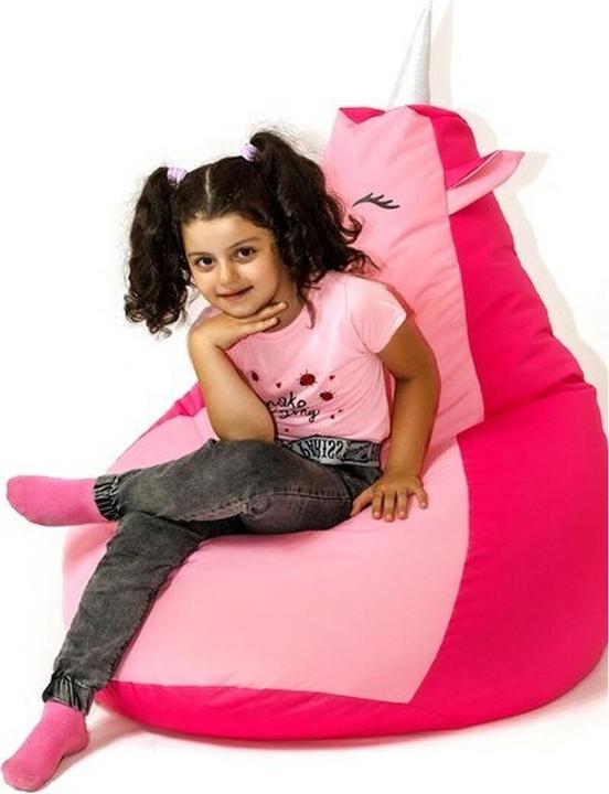 Actual product image Go Gift Sako bag pouf unicorn pink light pink L 105 x 80 cm