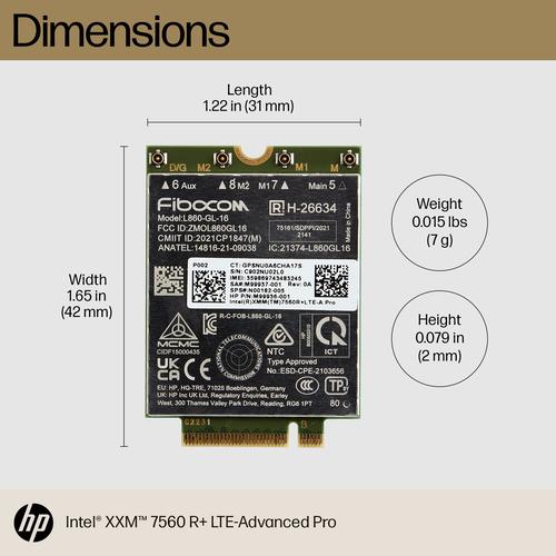 Immagine prodotto HP Lte Ap Wwan (M.2 A Chiave)