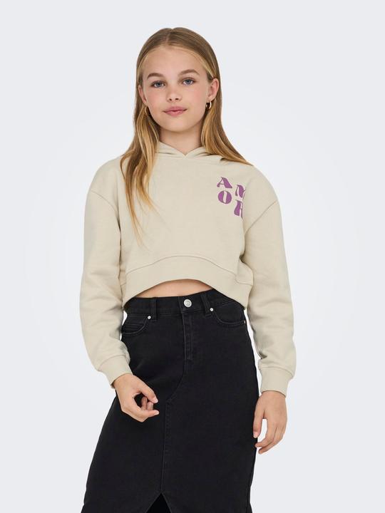 Actual product image Only Normal geschnitten Rundhals Gerippte Ärmelbündchen Tief angesetzte Schulter Sweatshirt Sweatshirt (158)