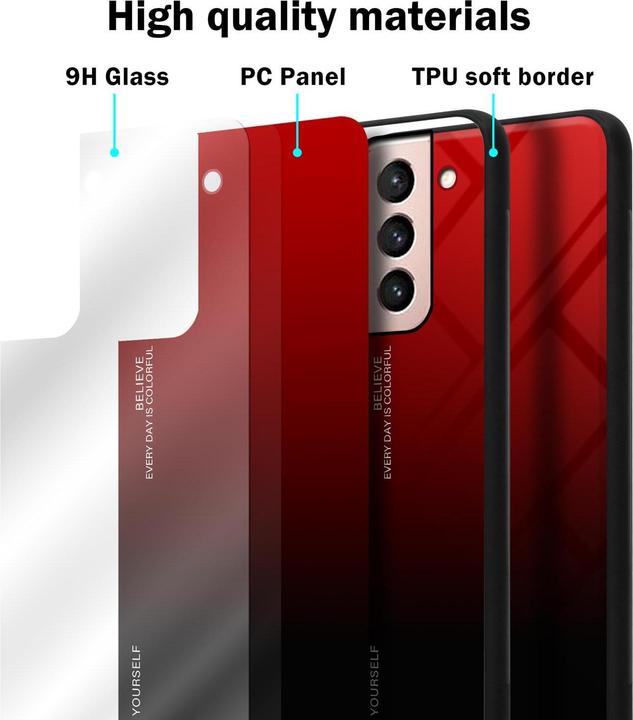 Immagine prodotto Cadorabo Copertura in vetro TPU 2 colori (Samsung Galaxy S21 5G)