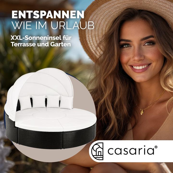Immagine prodotto Casaria Divano a isola solare in poly rattan