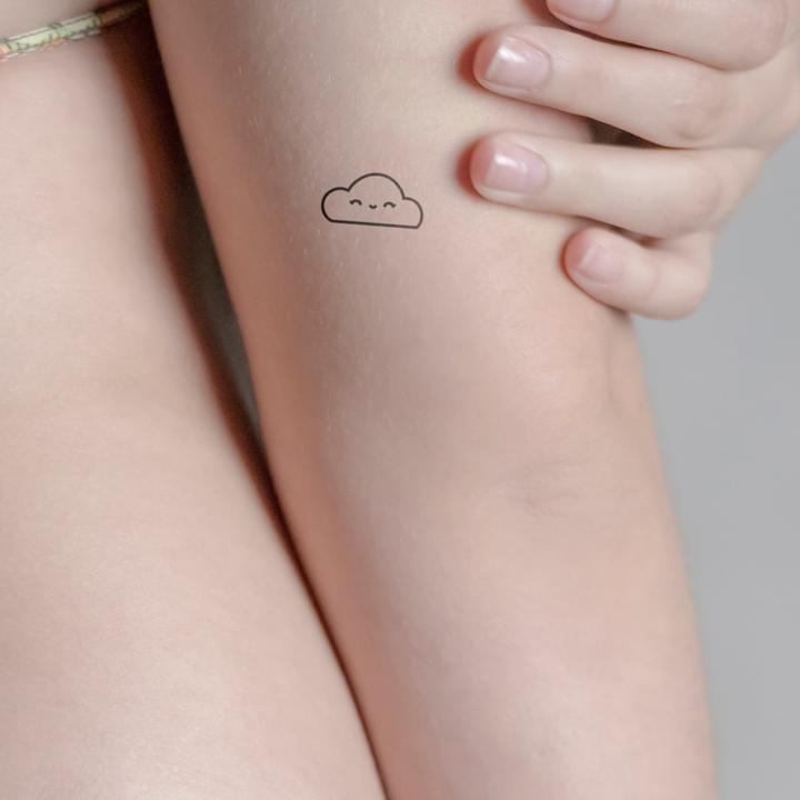 Produktbild minink Temporäres Tattoo – Lächelnde Wolke