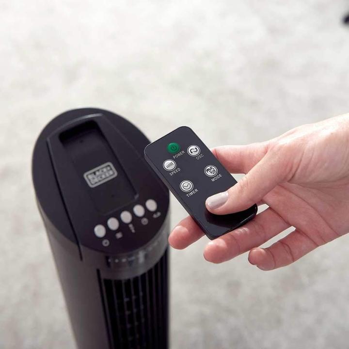 Actual product image Black & Decker Black+Decker Tower Fan BXEFT45E - 45W - Ø 26cm - Remote Control (52 dB)