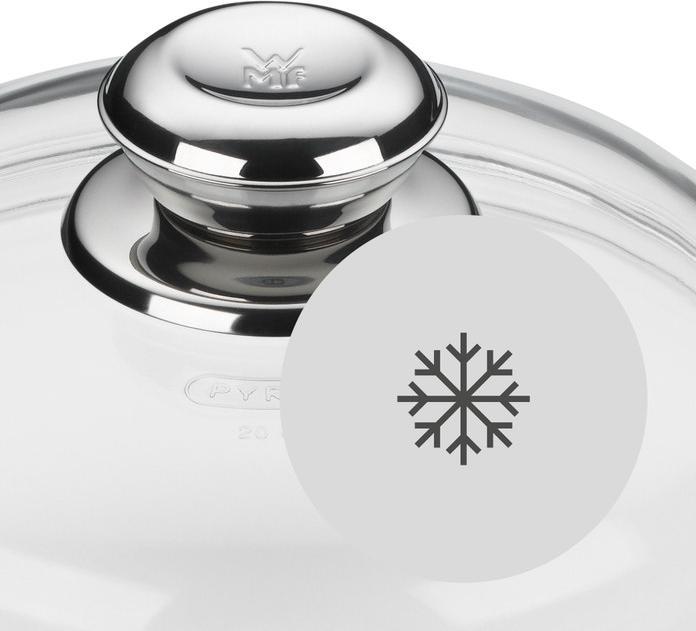 Productafbeelding WMF Glazen Deksel Pan Deksel 24cm Steelpan Vervangingsdeksel Metalen knop (24 cm, Glas, Metaal)