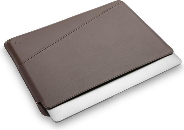 Actual product image Decoded Leather Frame Sleeve for MacBook 16" brown (15.98", Apple)