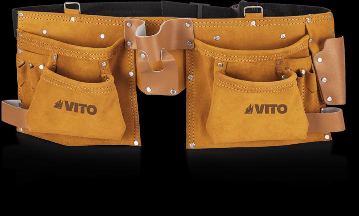 Actual product image VITO Leather Double Tool Pouch (10 pieces)