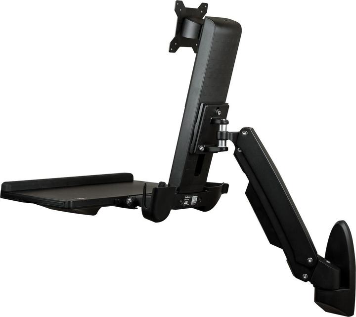 Produktbild StarTech Wandmontage Sitz-/ Steh Workstation - 1 Monitor bis zu 60,96cm 24Zoll - VESA - Höhenverstellbarer... (Wand, 24")