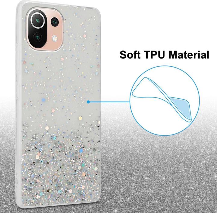 Image du produit Cadorabo Coque pour Xiaomi Mi 11 LITE (4G / 5G) / 11 LITE NE TPU funkelnder Glitter (Xiaomi Mi 11 Lite, Xiaomi Mi 11 Lite 5G, Xiaomi 11 Lite 5G NE)
