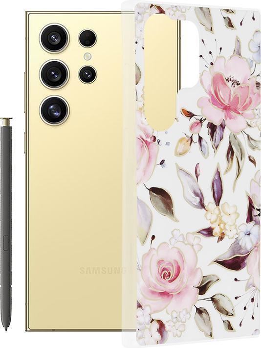 Produktbild Techsuit - Marble Series - Samsung Galaxy S24 Ultra - Chloe White (Samsung Galaxy S24 Ultra)