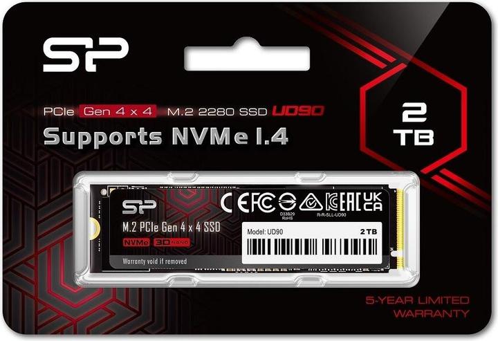 Actual product image Silicon Power UD90 (2000 GB, M.2 2280)