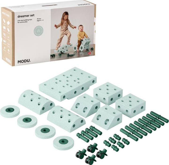 Produktbild Modu Dreamer-Set - XXL Bauset Balance-Spielzeug, Rutscher, Wippe