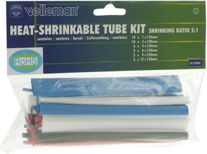 Image du produit Velleman Kit de gaines thermorétractables - Multicolore