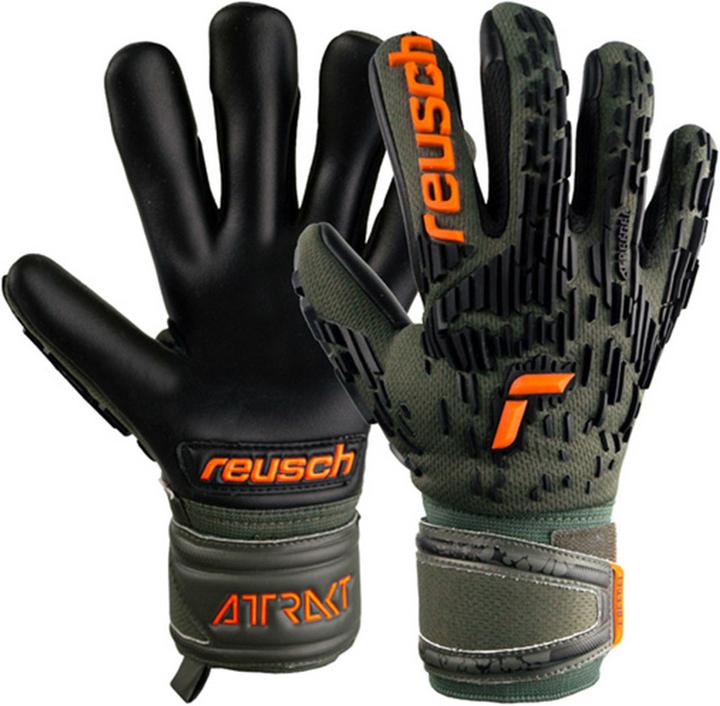 Reusch Torwarthandschuh Attrakt Freegel Silver Finger Support Kinder (8)