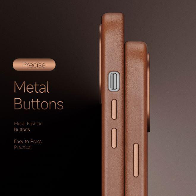 Actual product image Dux Ducis Naples Series Genuine Leather Case (Apple iPhone 14 Plus)