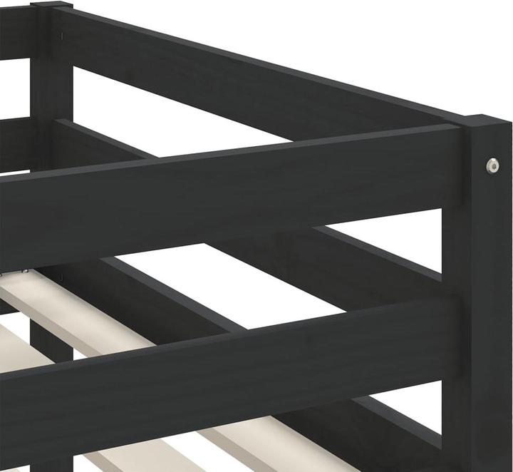 Image du produit VidaXL Lit superposé pour enfant avec rideaux Rose (80 x 200 cm)