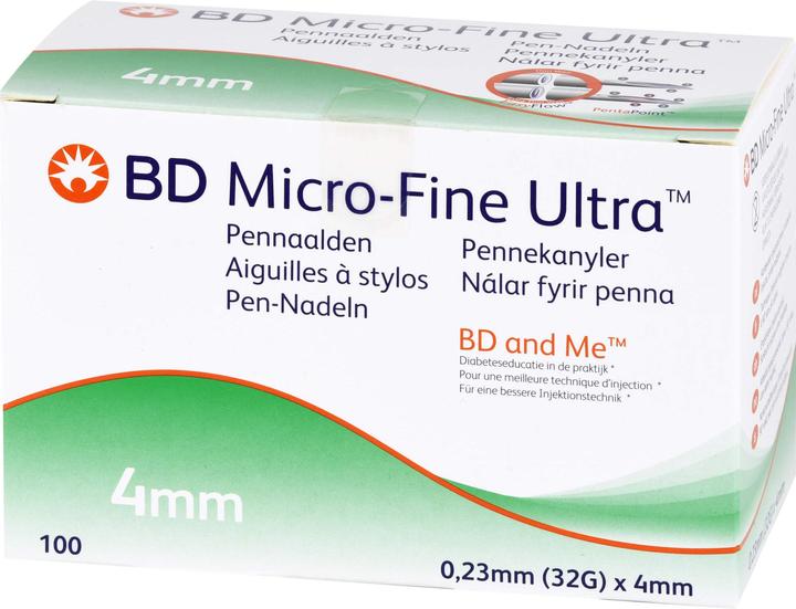 Produktbild BD MICRO FINE Ultra Pen-Nadeln 0,23x4mm, 100 St KAN