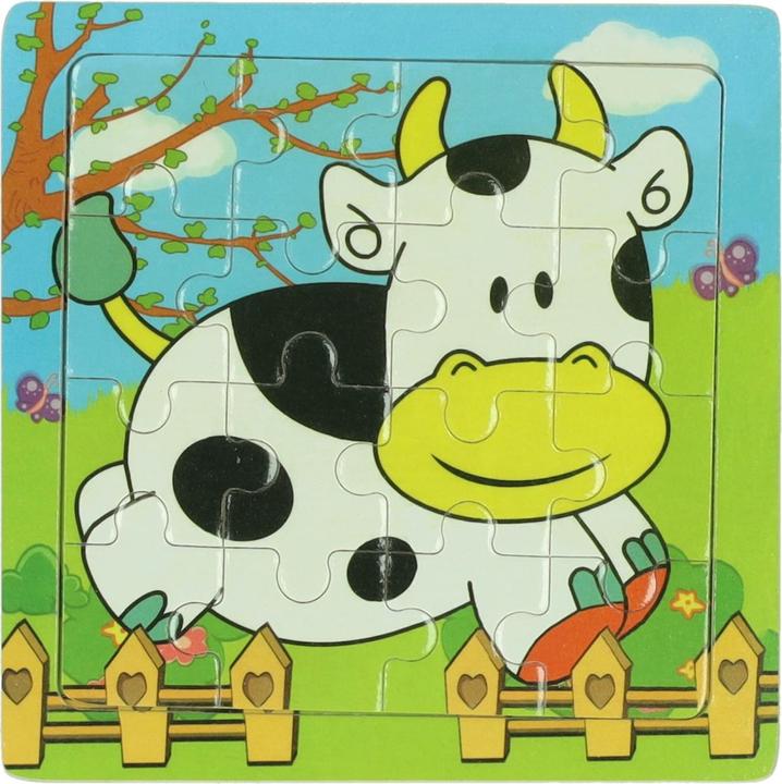 Actual product image Holzpuzzle Tier, 16tlg. (16 pieces)