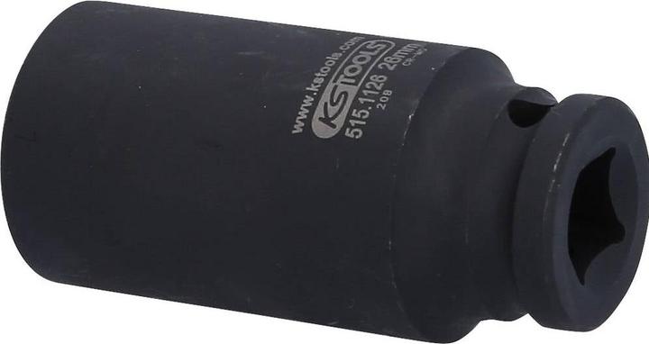 Produktbild KS Tools 1/2" Kraft-Stecknuss lang (26 mm)