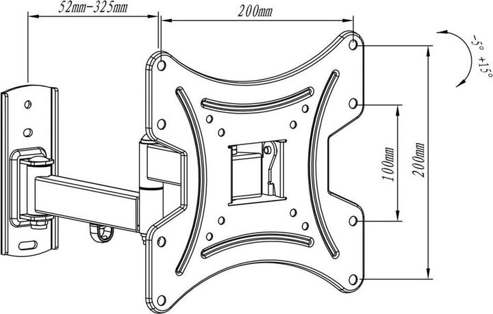 Produktbild myWall HL 15-2 (Wand, 42", 25 kg)