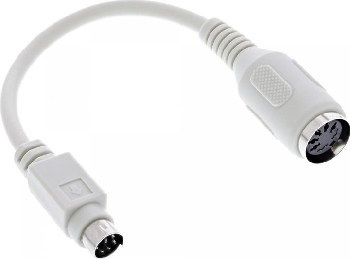 Produktbild InLine Tastatur-Adapterkabel (0.10 m, Mini DIN)