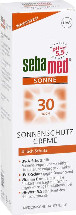 Produktbild Sebamed Sonnenschutz 30 (Sonnencreme, SPF 50+, 75 ml)