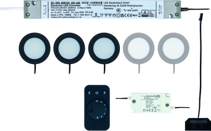 Produktbild L&S Komplettset LED Einbauleuchten Chip 58 Emotion 12 V (250 lm)