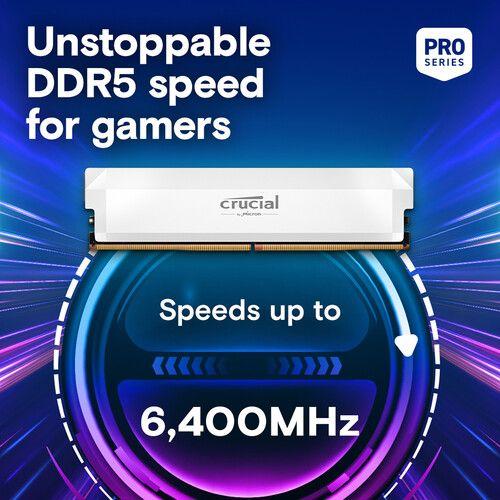 Actual product image Crucial CP2K16G64C38U5W (2 x 16GB, 6400 MHz, DDR5 RAM, U-DIMM)