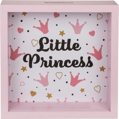 Sombo Salvadanaio Princess Wood Rosa (20 x 20 cm)