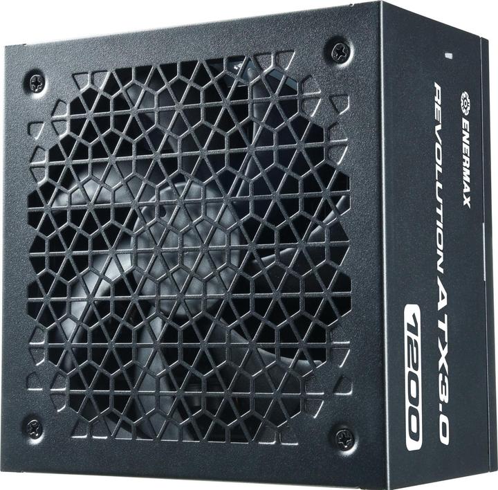 Actual product image Enermax REVOLUTION ATX3.0 Enthusiast Gaming Streaming ATX PSU 1000W 80Plus Gold PCIe 5.0 Ready Full- (1200 W)