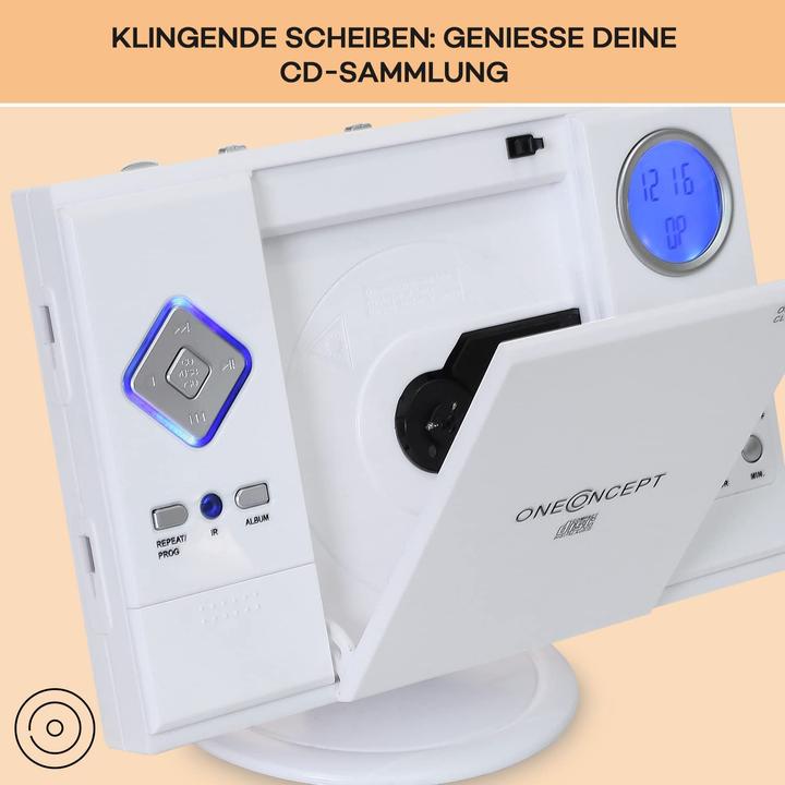 Produktbild OneConcept Stereoanlage weiss