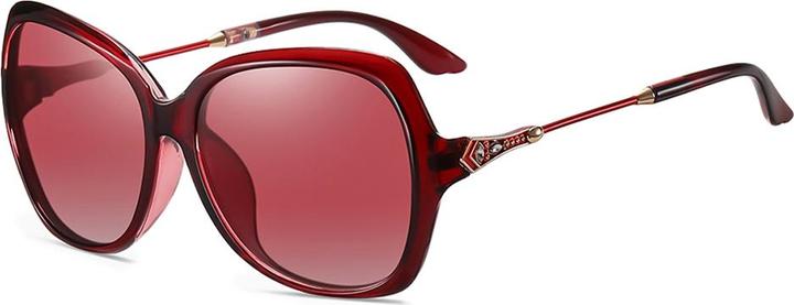 Actual product image Techsuit - Sunglasses Polarized (8881) - for Women with UV Protection, PC - Red