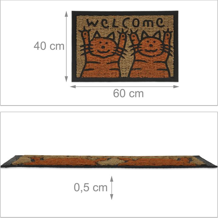 Productafbeelding Relaxdays Deurmat (60 x 40 x 0,5 cm)