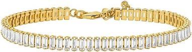 Michael Kors - Brilliance Kors MKJ8415CZ710 gold-plated tennis bracelet with zircons