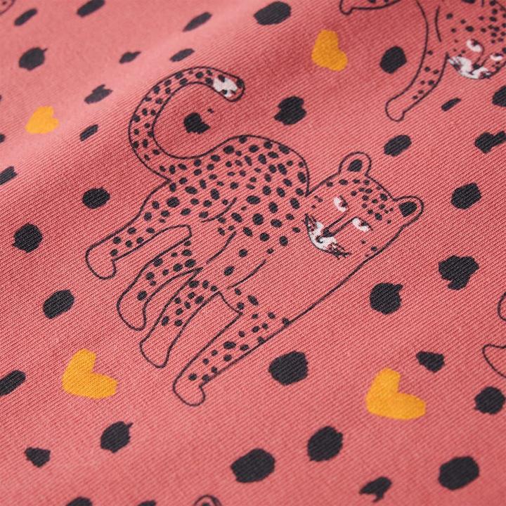 Produktbild VidaXL Kinderpyjama mit Langen Ärmeln Altrosa 128,Material: 95 (128)