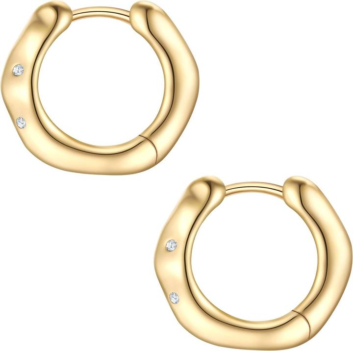 Immagine prodotto Glanzstücke München Orecchini a cerchio da donna - 37360 (Argento)