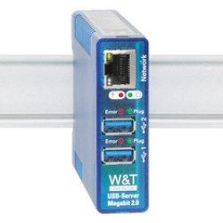 Productafbeelding W&T USB-server Megabit 2.0, 2 onafhankelijke USB-poorten