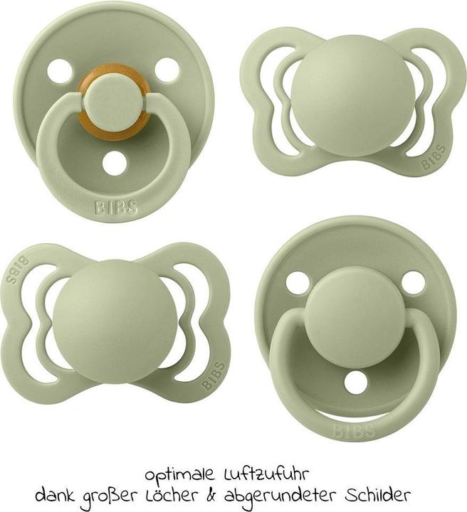 Actual product image Bibs Try-It Collection soother, Sage (4 x, up to 6 M.)