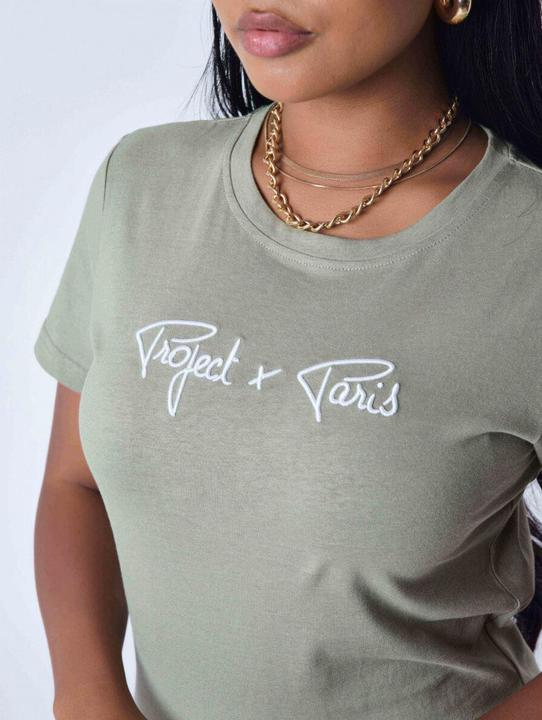 Actual product image Project X Paris t-shirt embroidery logo woman basic (XS)