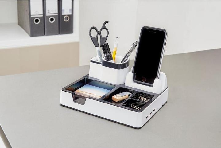 Actual product image Magni Desk organiser 3 USB charging ports