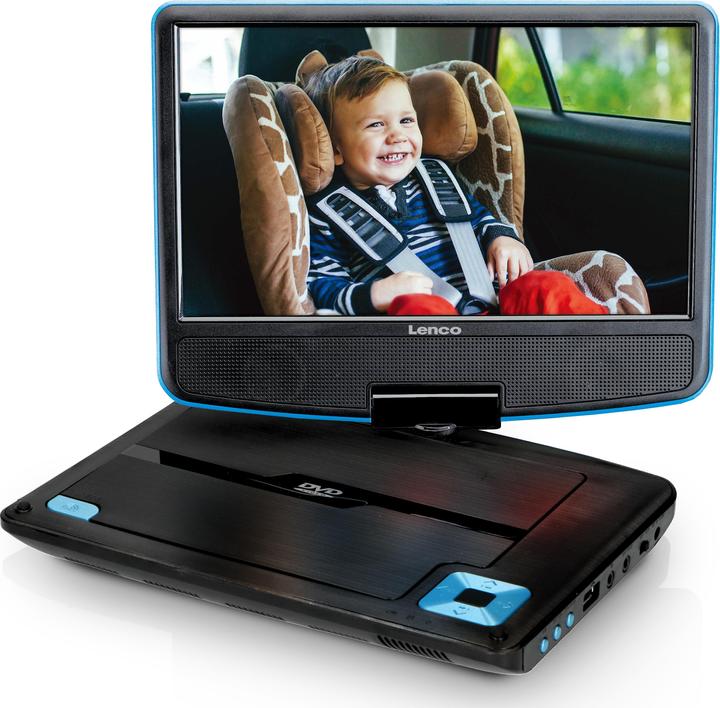 Lenco Tragbarer Player DVP-910 (DVP910BLAU) (Tragbarer DVD-Player)