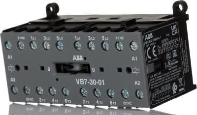 Immagine prodotto ABB VB7-30-01 VB Contattore di potenza / bobina 24 V, 3 poli 3 contatti NA / 20 A, invertito