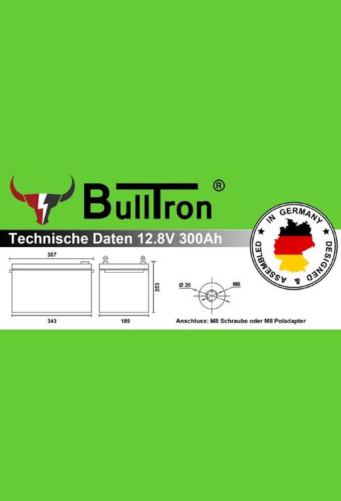 Image du produit Bulltron 12/300 Polar (12.80 V, 300 Ah)