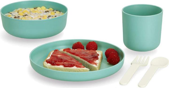 Produktbild Zeller Present Kinder-Geschirr-Set, 5-tlg., Kunststoff, salbei