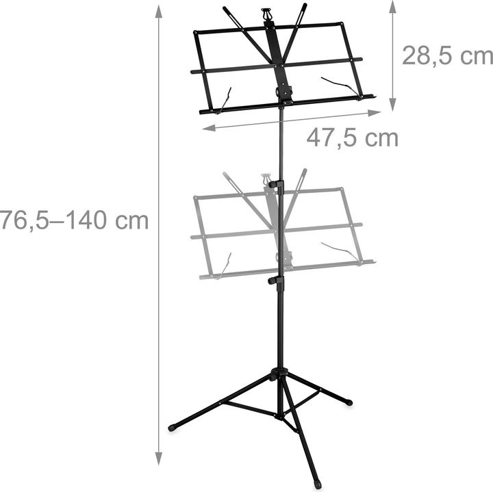Actual product image Relaxdays Music stand