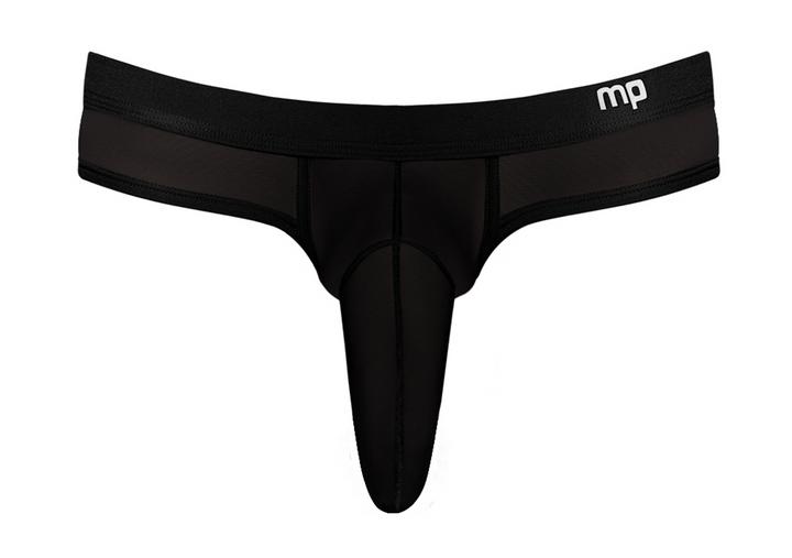 Actual product image Male Power Trousers Thong-Black-S/M (L)