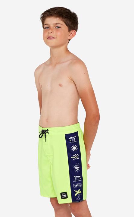 Image du produit Olaian Boardshort surf Garçon - 900 band jaune
