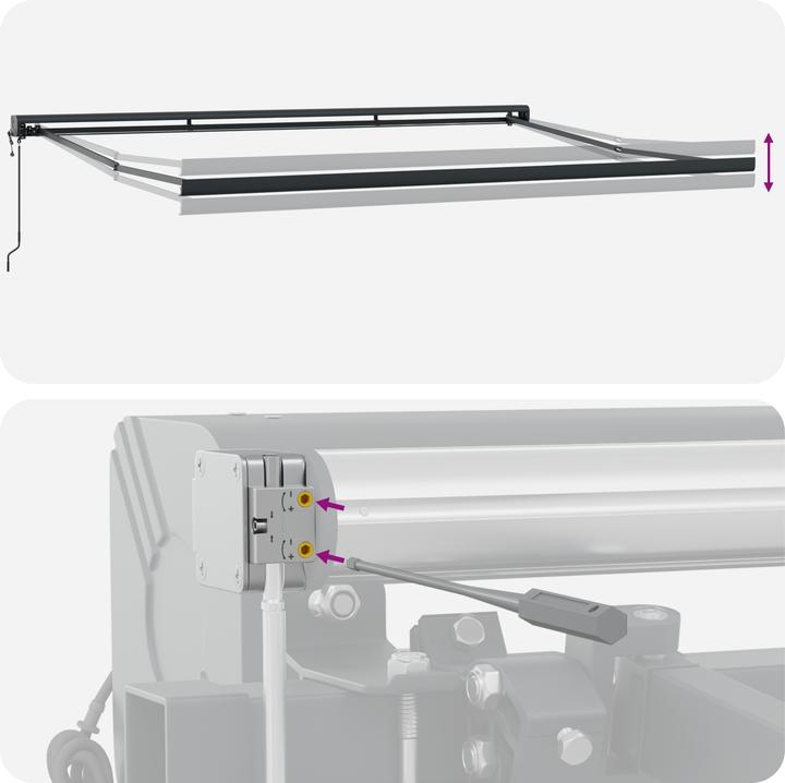 Produktbild VidaXL Automatische einziehbare Markise (5 m)