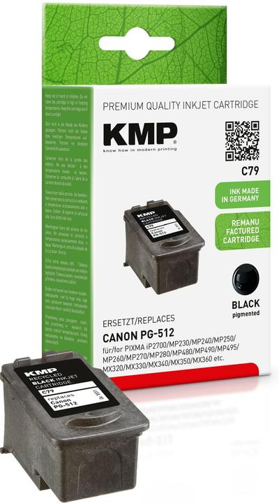 Actual product image KMP C79 Ink Cartridge compatible with Canon PG-512 (FC)